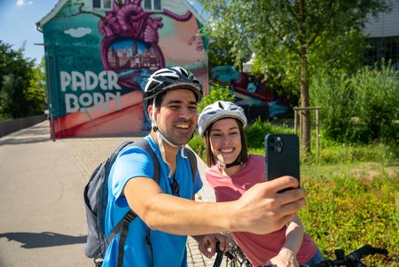 Radtour am Herzgraffiti in Paderborn