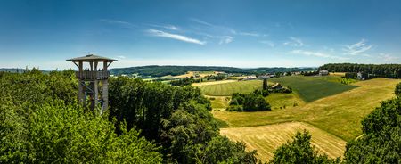 Ausblick auf das Wiehengebirge vom Wiehenturm