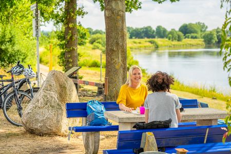 Rastplatz an der Weser bei Petershagen