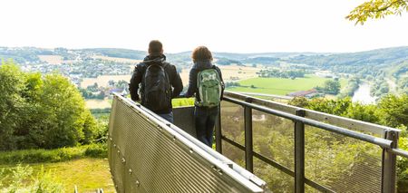 Ausblick an der Burgruine Vlotho