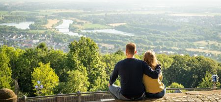 Ausblick auf die Natur des Wesertals