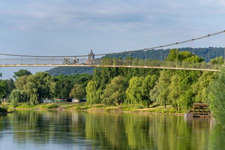 Schiffmühle Minden mit Blick auf Glacis-Brücke